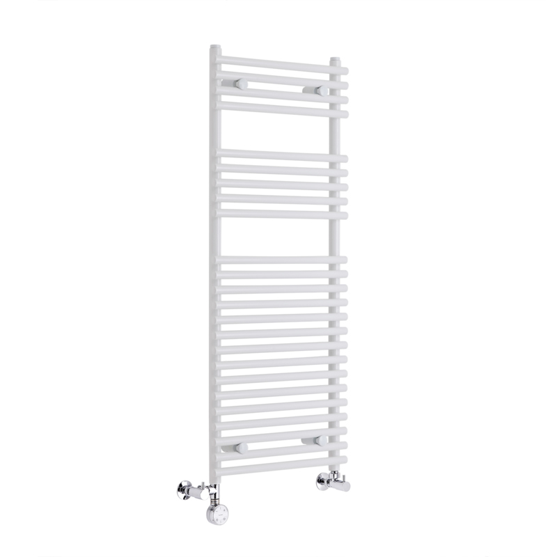 Radiatore Scaldasalviette Misto Piatto - Bianco - 1150mm x 450mm x 70mm - 412 Watt - Ischia