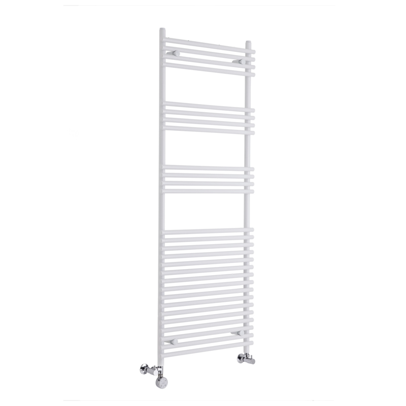 Radiatore Scaldasalviette Misto Piatto - Bianco - 1650mm x 600mm x 54mm - 671 Watt - Ischia