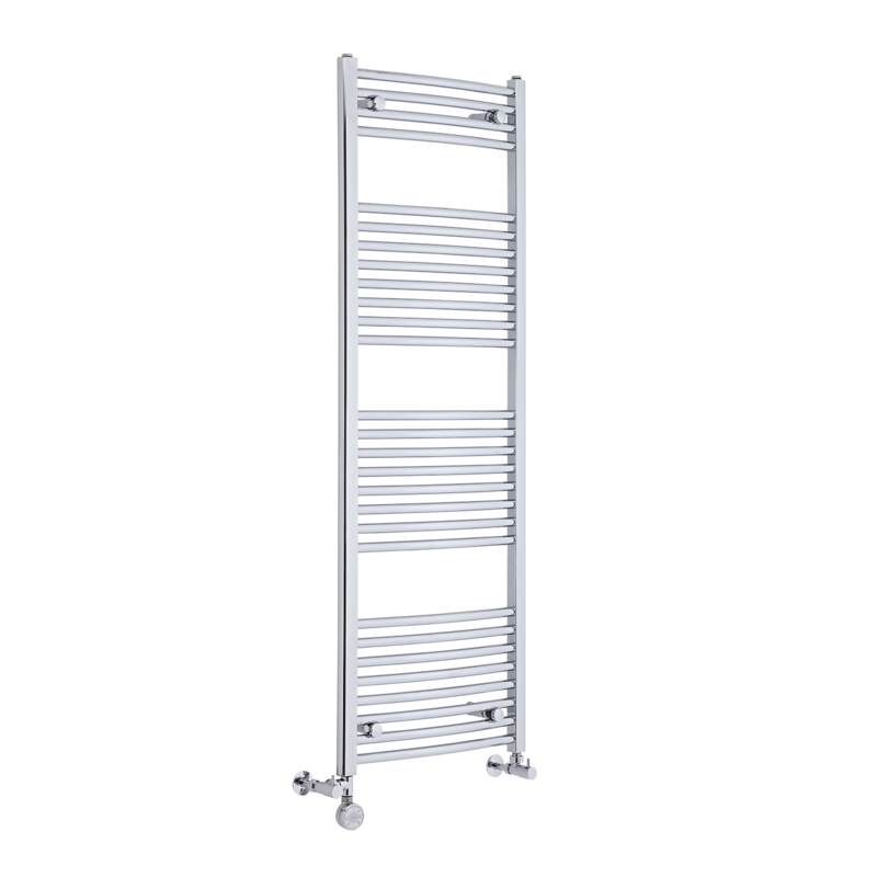 Radiatore Scaldasalviette Misto Curvo - Cromato - 1500mm x 500mm x 45mm - 552 Watt - Ischia