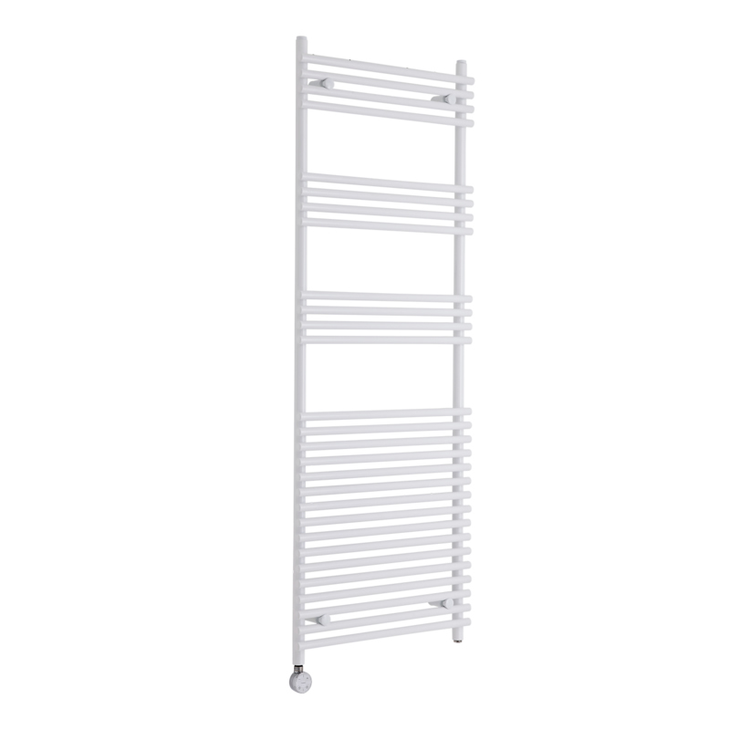 Radiatore Scaldasalviette Elettrico Piatto - Bianco - 1650mm x 600mm x 54mm - Ischia