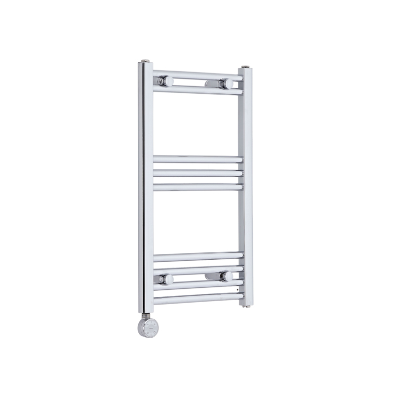 Radiatore Scaldasalviette Elettrico Piatto - Cromato - 700mm x 400mm x 30mm - Ischia
