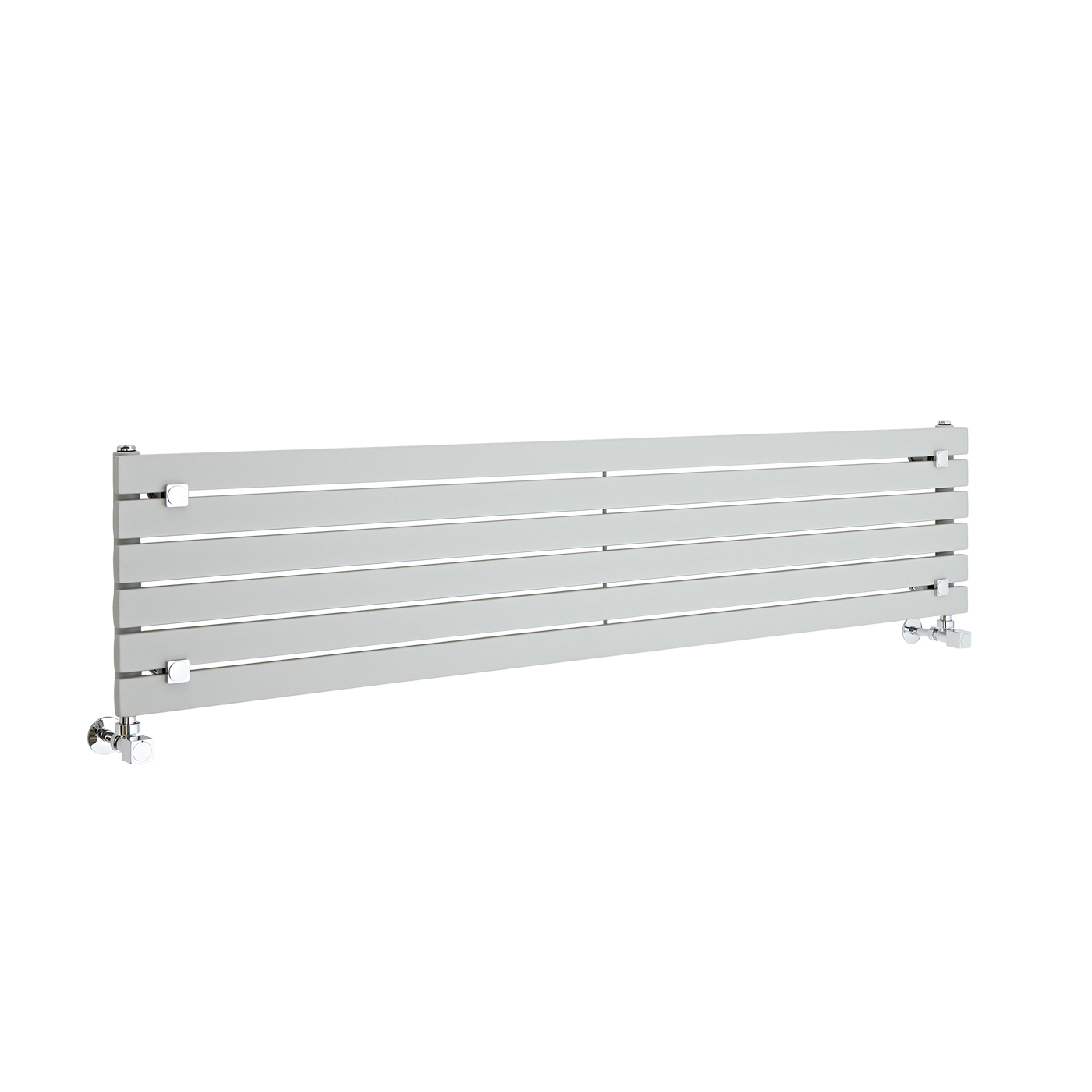 Radiatore di Design Orizzontale - Argento - 354mm x 1600mm x 54mm - 773 Watt - Sloane