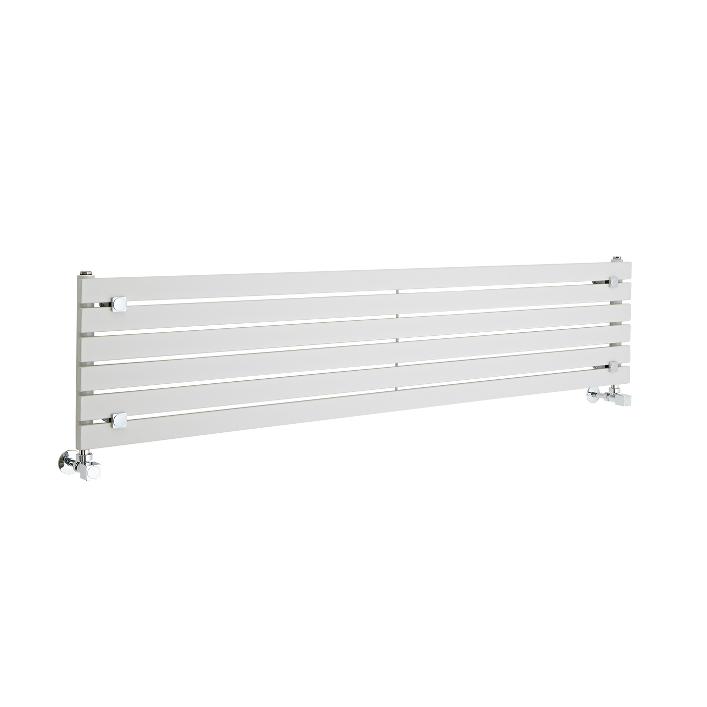 Radiatore di Design Orizzontale - Bianco - 354mm x 1600mm x 54mm - 773 Watt - Sloane