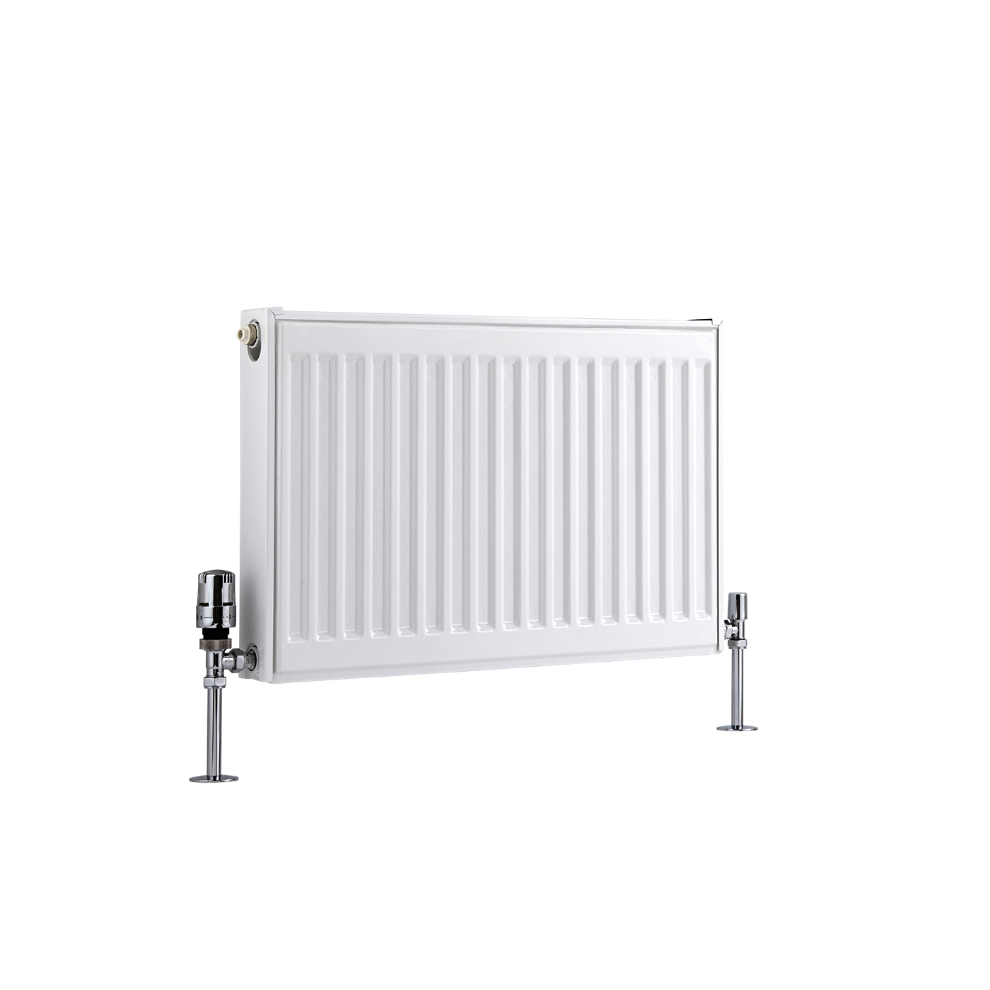 Radiatore a Piastra Orizzontale - Bianco - 400mm x 600mm x 50mm - 410 Watt - Eco