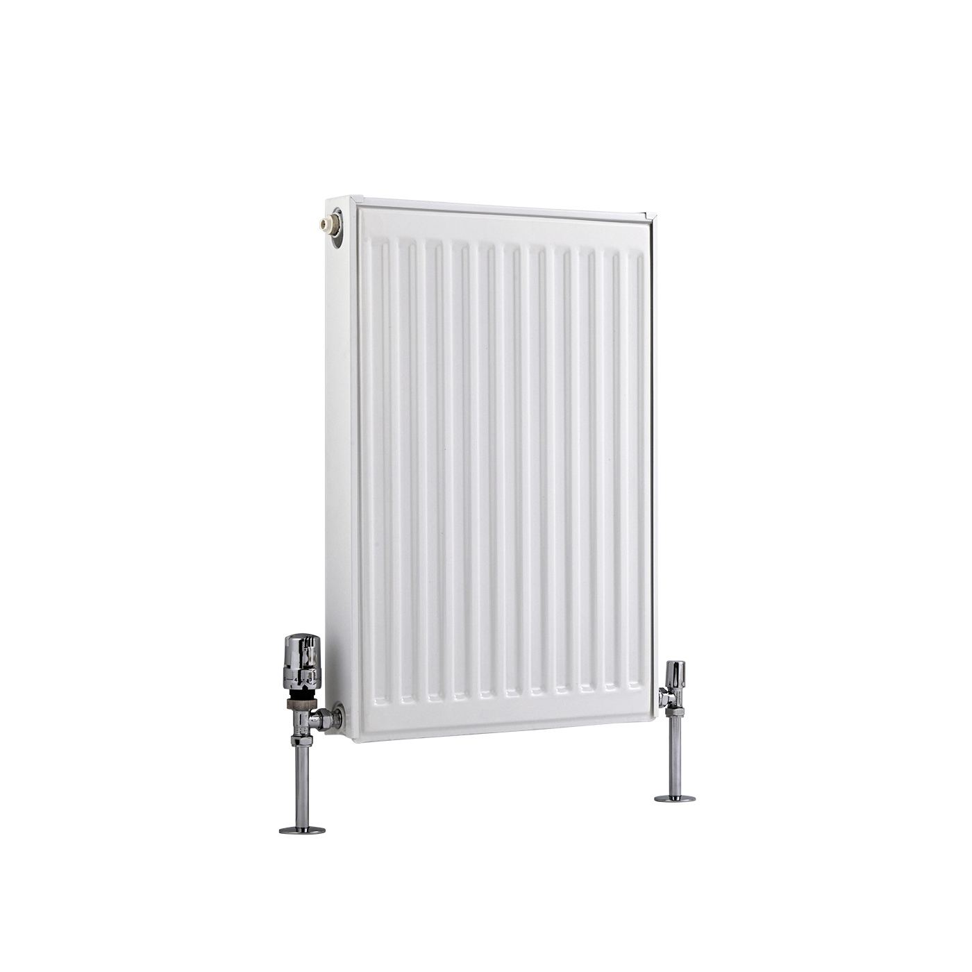 Radiatore a Piastra Orizzontale - Bianco - 600mm x 400mm x 50mm - 370 Watt - Eco