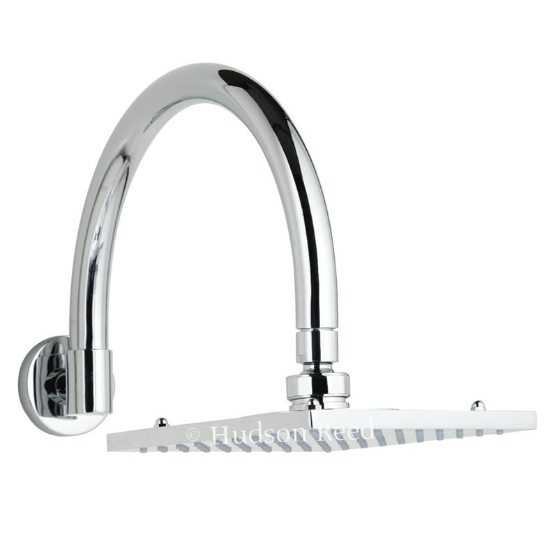 Soffione Quadrato 200 x 200 mm e Braccio Doccia