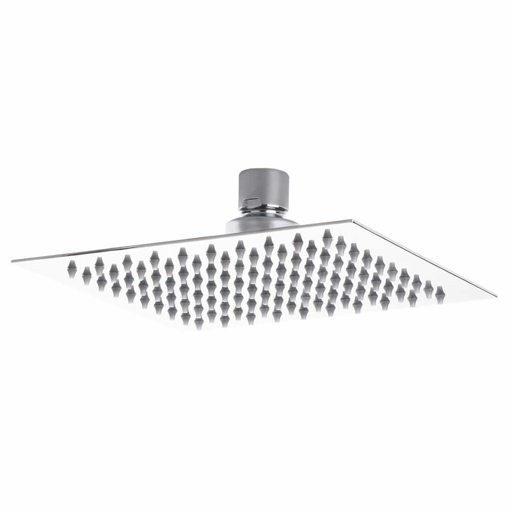 Soffione Quadrato Ultrasottile Slimline 200 x 200mm con Limitatore di Flusso - Eco