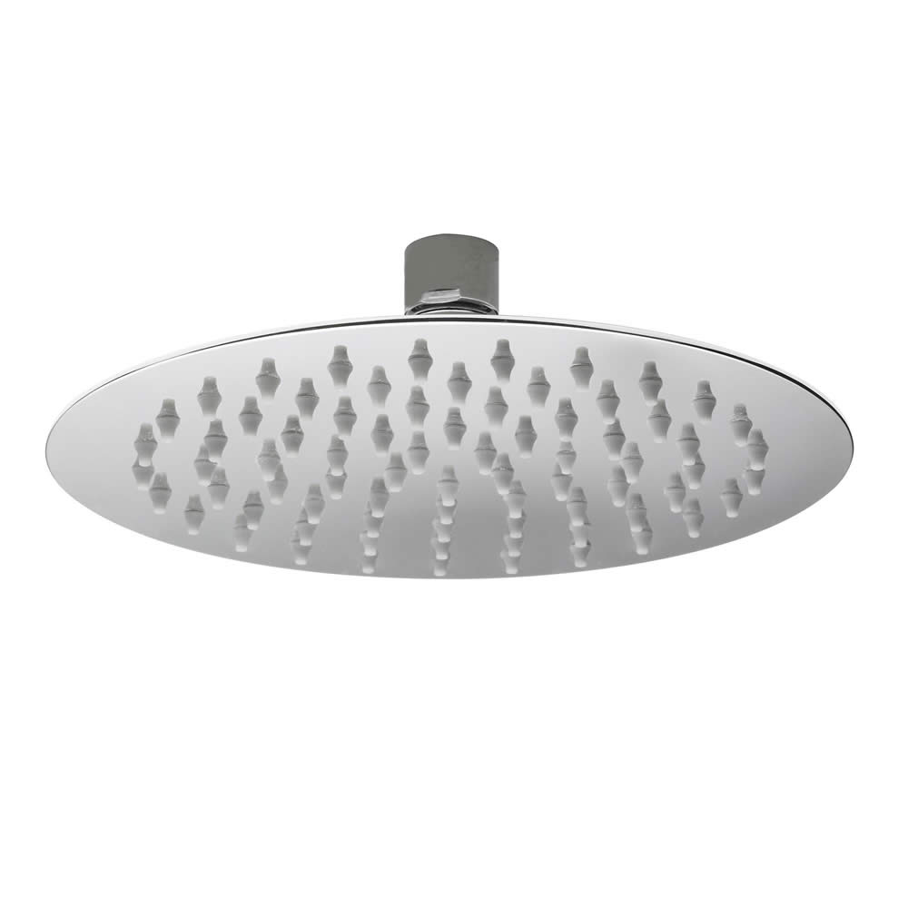 Soffione Doccia Circolare Ultrasottile Slimline 200mm con Limitatore di Flusso - Eco