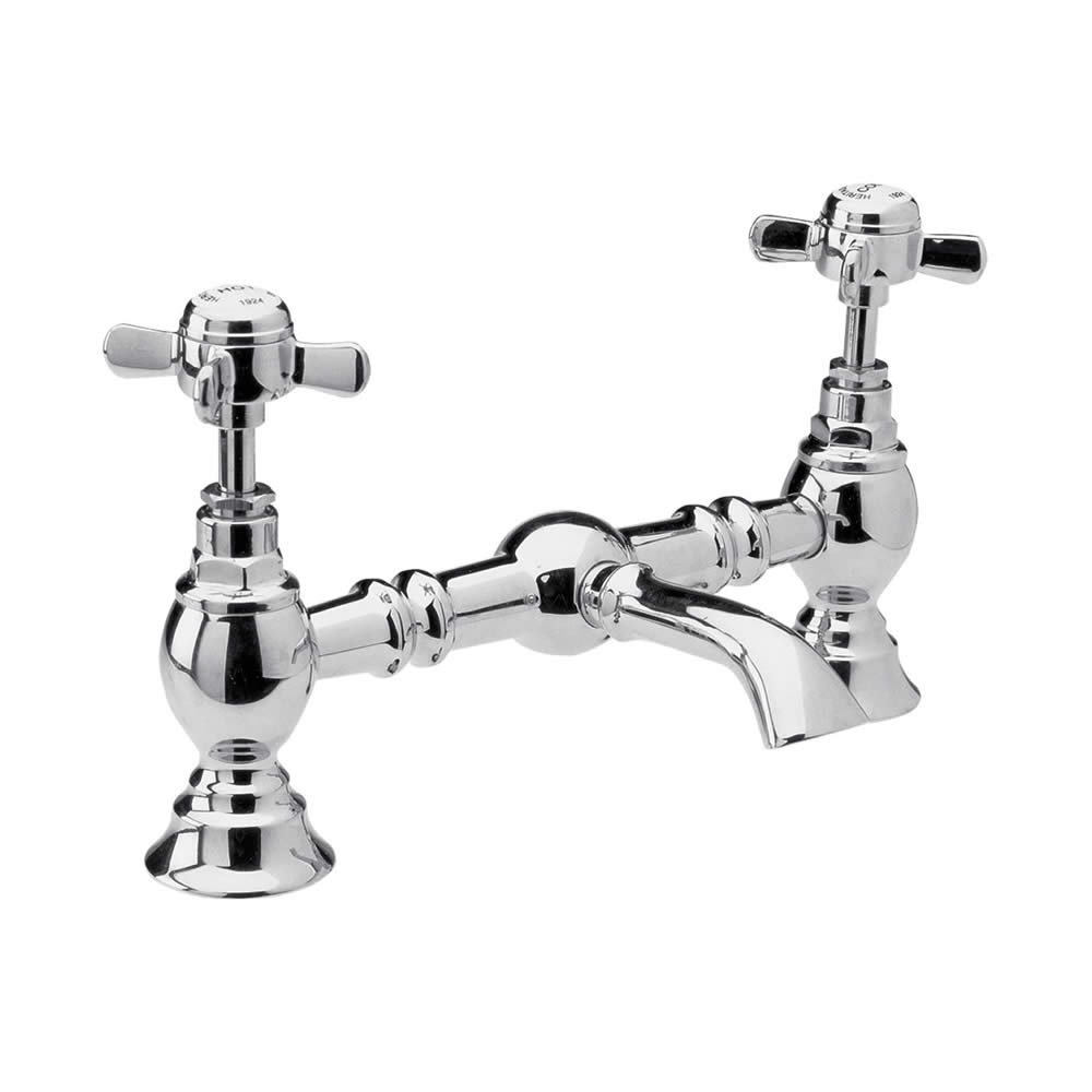 Rubinetto Miscelatore Tradizionale per Lavabo in Ottone Cromato - Beaumont