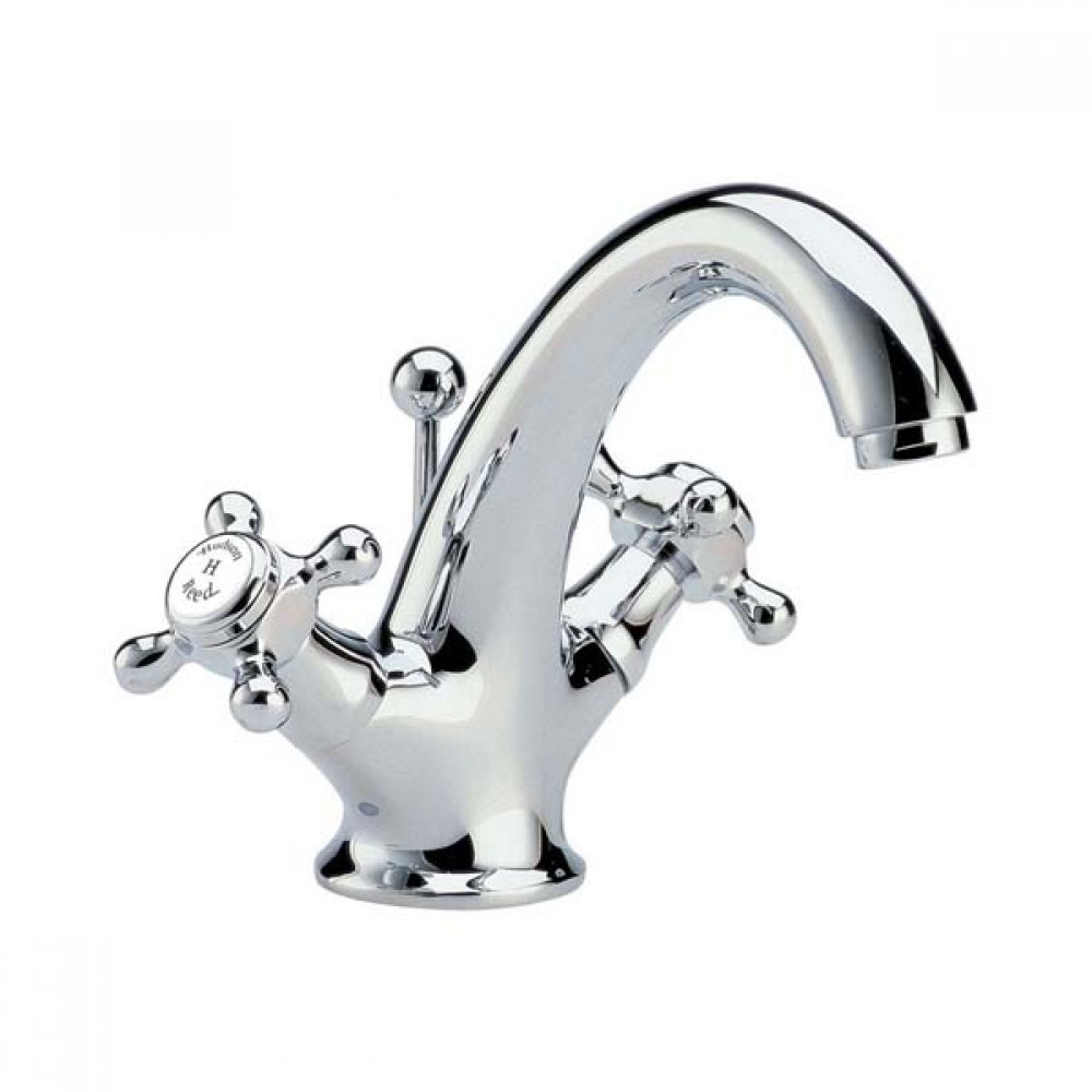Miscelatore Monoforo Tradizionale per Lavabo in Ottone Cromato- Jade