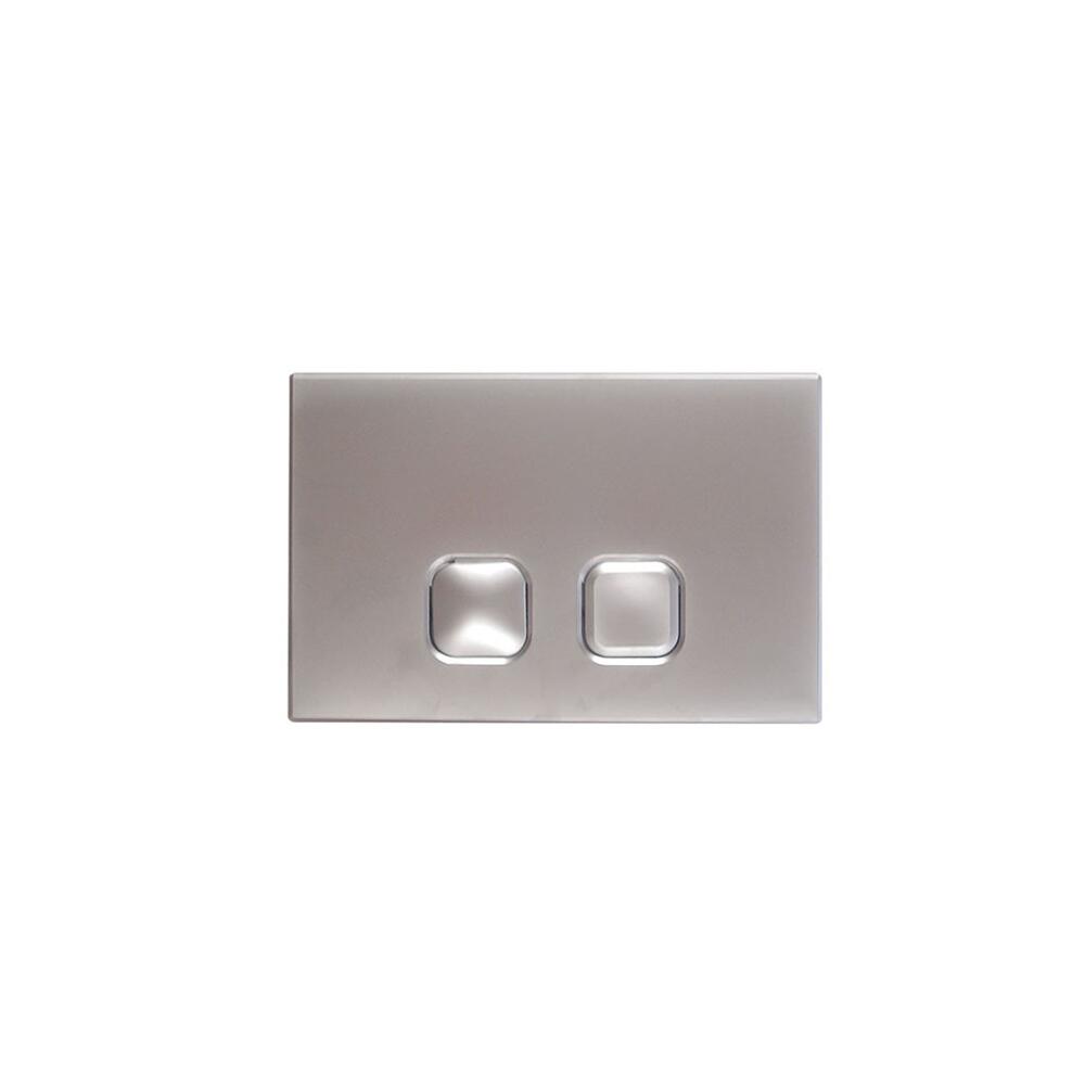 Placca di Comando WC Cromata per Cassetta a Incasso 150x230mm - Cluo