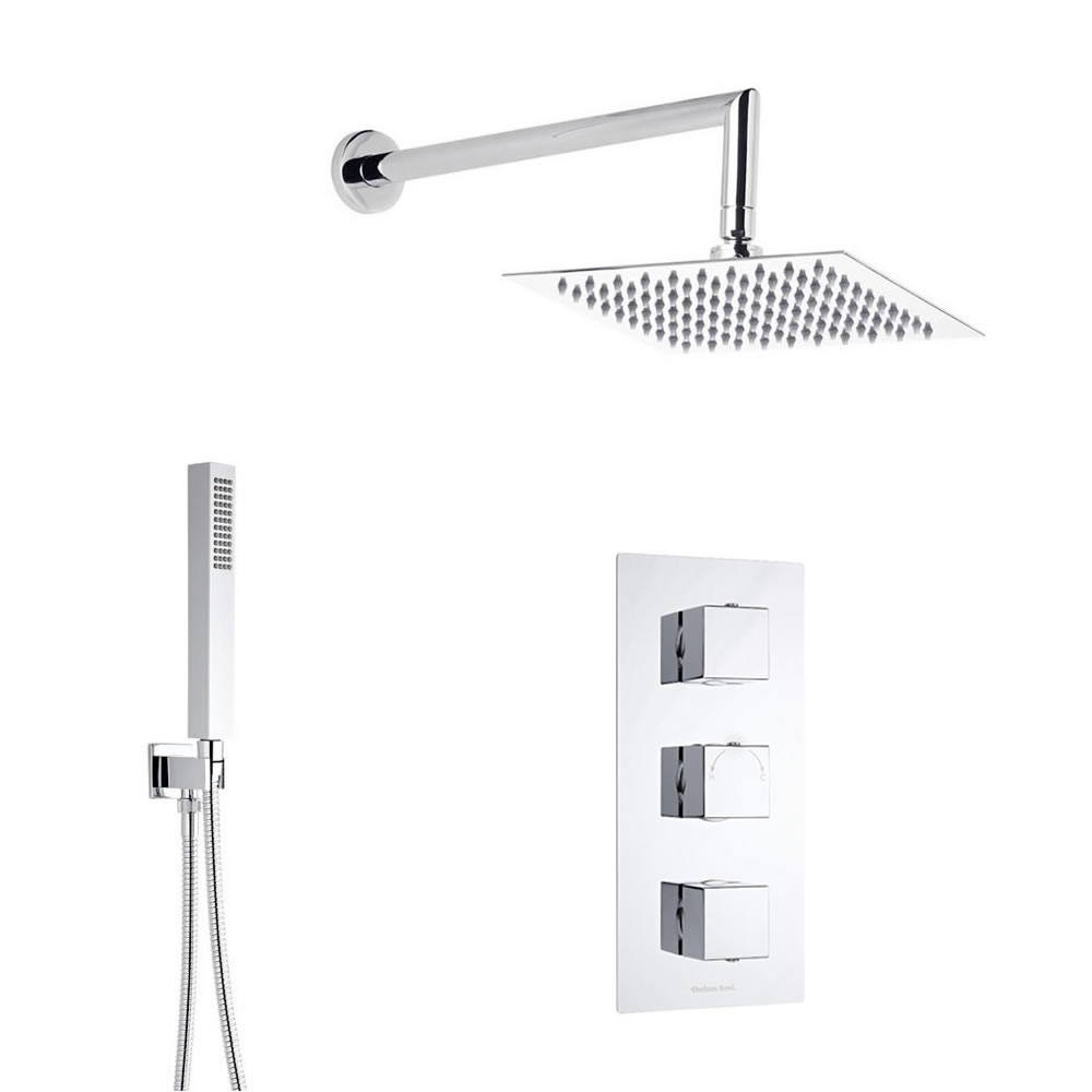 Kit Doccia Completo con Miscelatore Termostatico a Due Vie