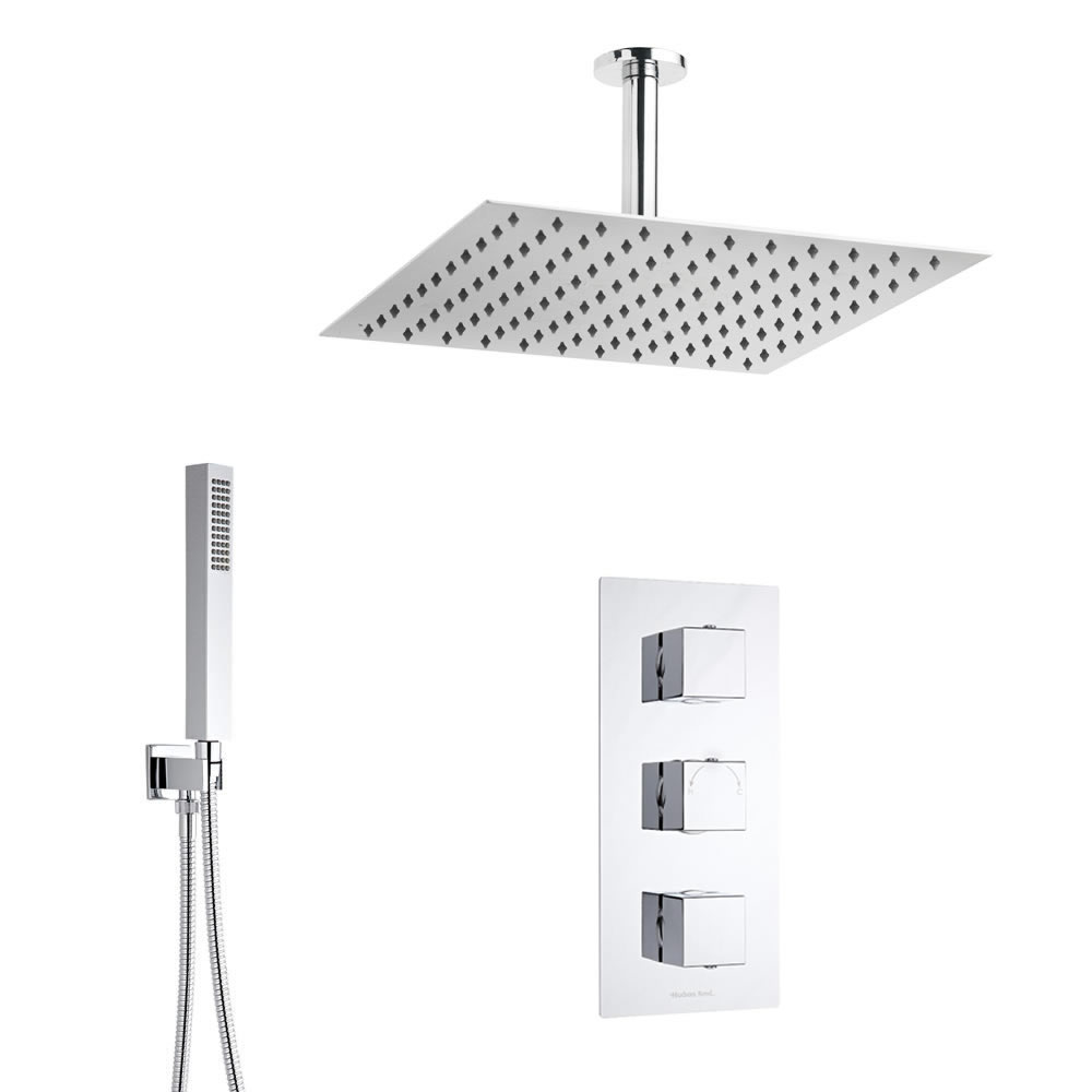 Kit Doccia Completo con Miscelatore Termostatico Incasso a Due Vie