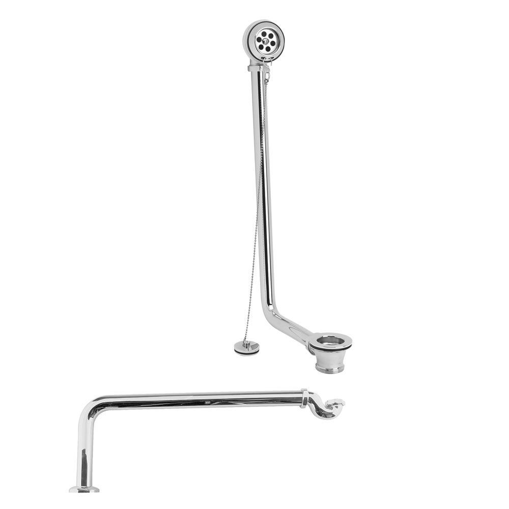 Kit Tradizionale per Vasca Freestanding completo con Colonna di Scarico per Vasca e Sifone a bottiglia Minimali