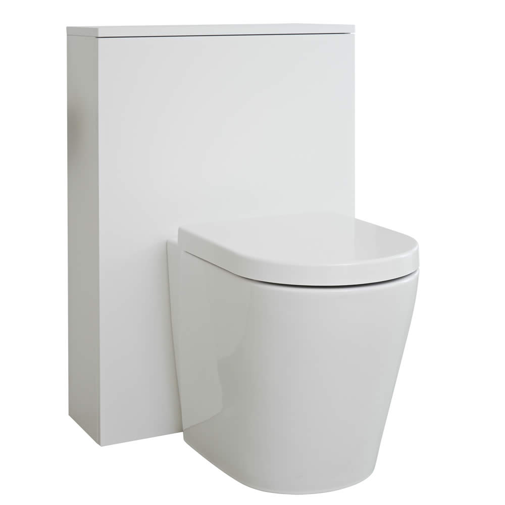 Mobile WC per Stanza da Bagno 600mm Colore Bianco Opaco - Newington