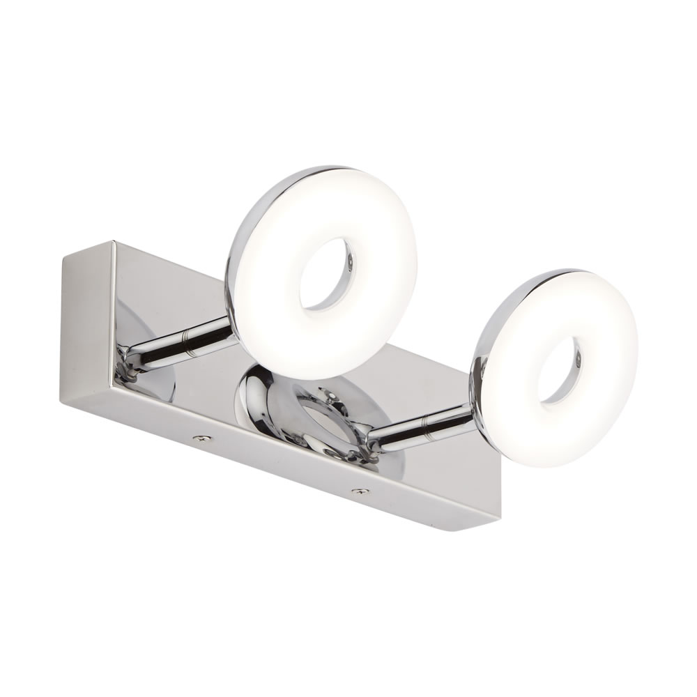 Applique Murale con 2 LED Circolari 11W Per Bagno - Ciambella