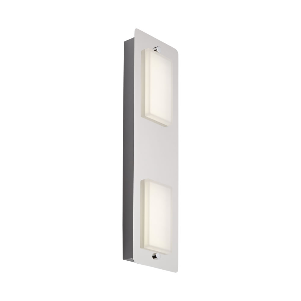 Biard Plafoniera da Soffitto Rettangolare con 2 Faretti LED 9W per Stanza da Bagno - Glacier