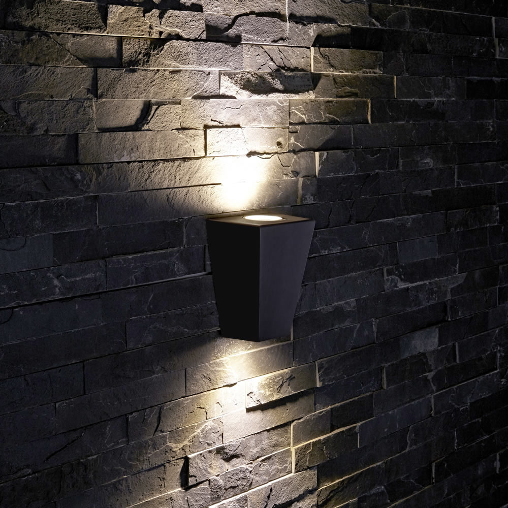 Biard Applique da Esterno Bidirezionale da Parete Colore Nero Piramide