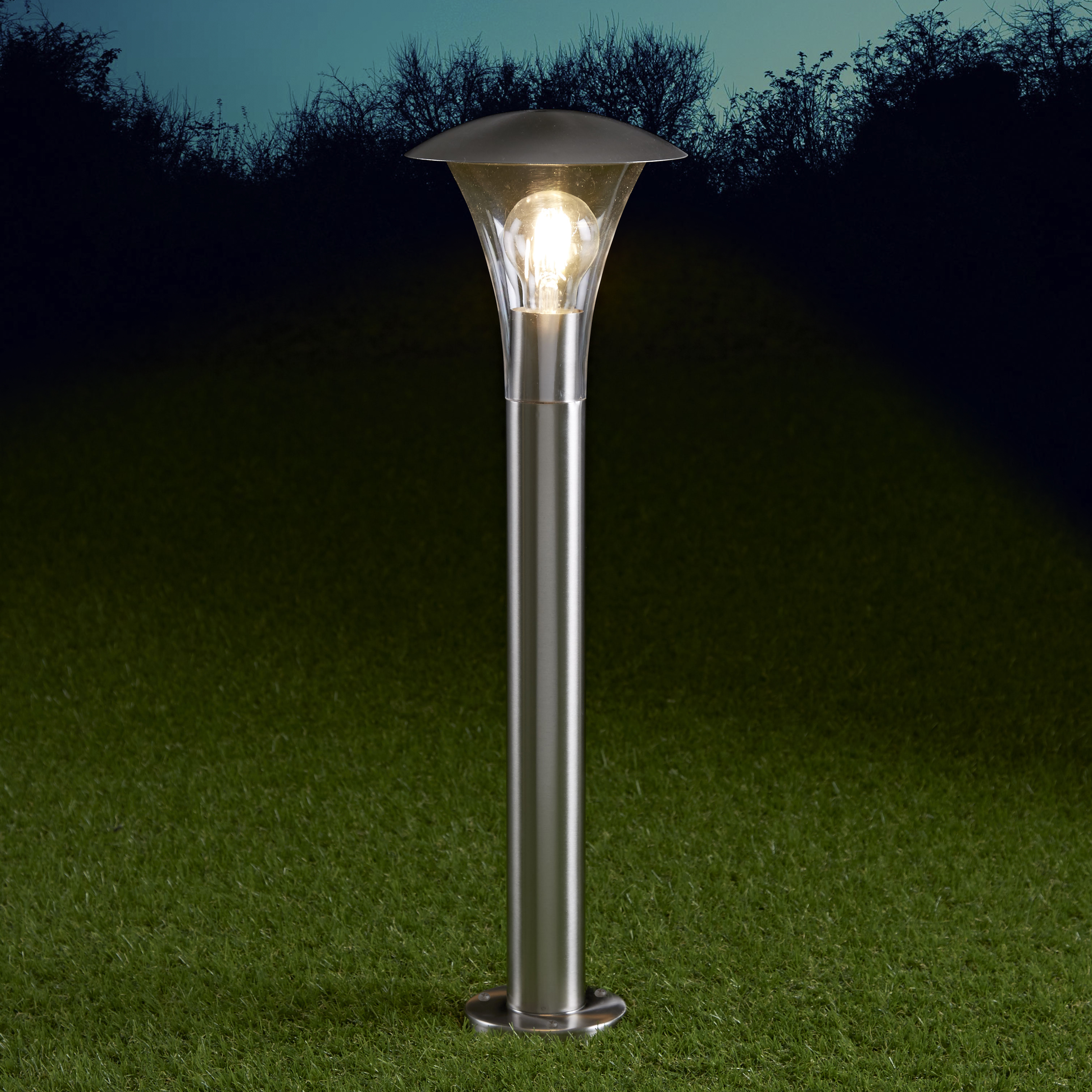 Biard Paletto LED da Esterno 4W in Acciaio Inox 600mm con Lampadina E27 - Cholet