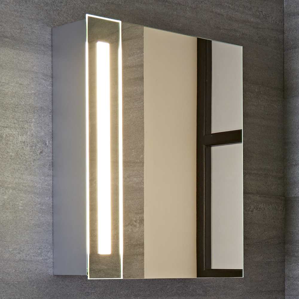 Armadio con Specchio e Faretto a LED per Stanza da Bagno 600x400mm - Bala