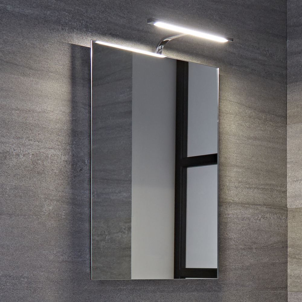 Specchio per Stanza da Bagno 500x700mm con Pensile LED - Biwa