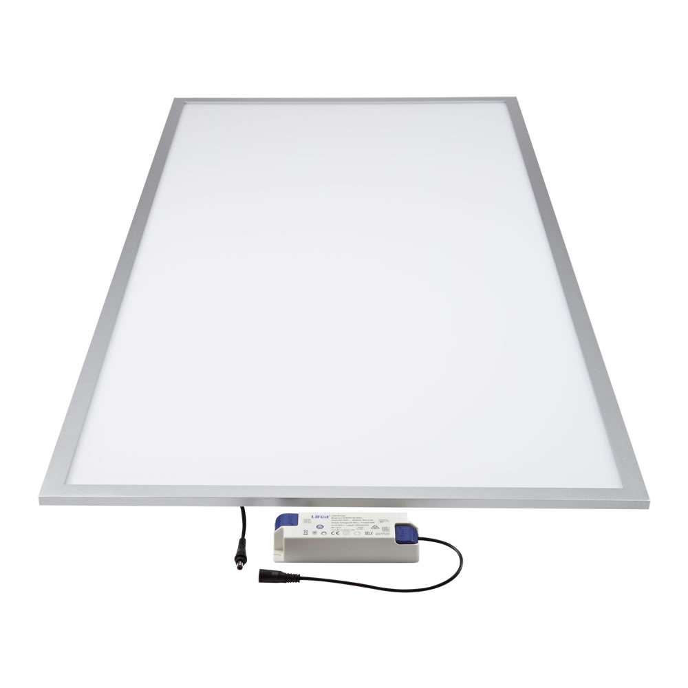 Biard Pannello LED 600x1200mm 60W Struttura con Finitura Color Argento