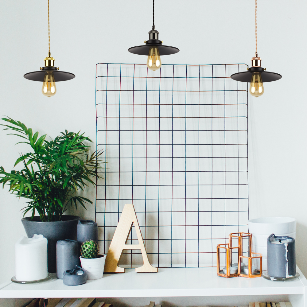 Biard Lampada a Sospensione in Realizzata in Ferro Nero Stile Vintage Disponibile in 5 Colori - Noord