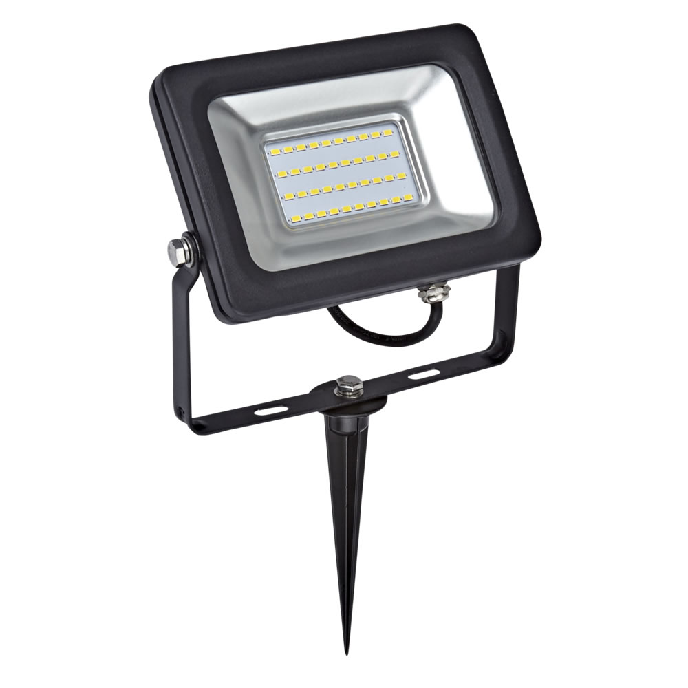 Kit LED per Esterni Completo di Picchetto da Pavimento per Faretto Esterno LED 20 Watt