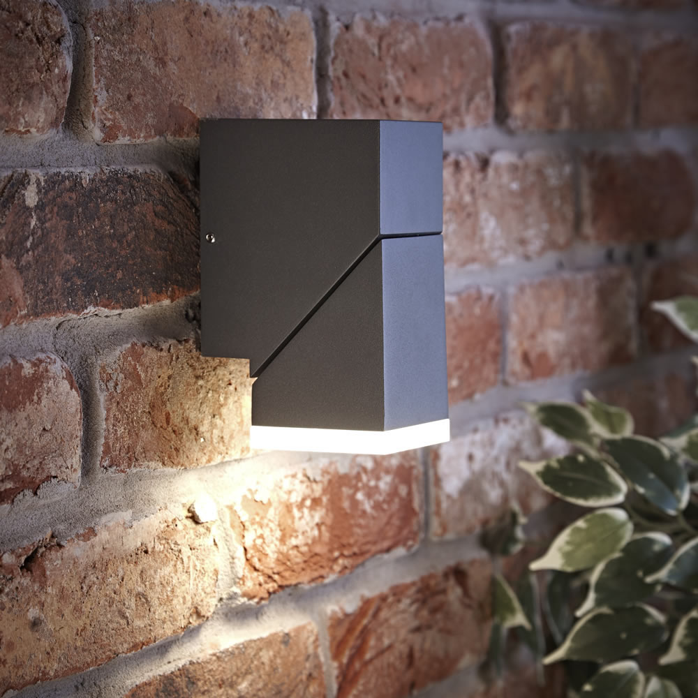Biard Applique Murale LED Orientabile Luce Ascendente o Discendente Quadrato Antracite - Ziersdorf