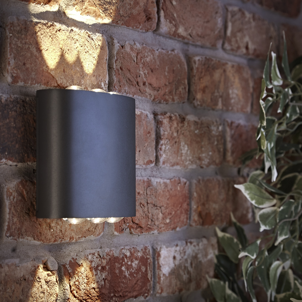 Applique LED Murale da Esterno Antracite IP54 6W - Olen
