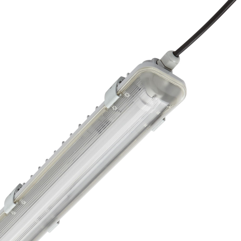 Plafoniera Stagno Impermeabile IP65 1265 x 86 x 70mm con 1Tubo LED 18W