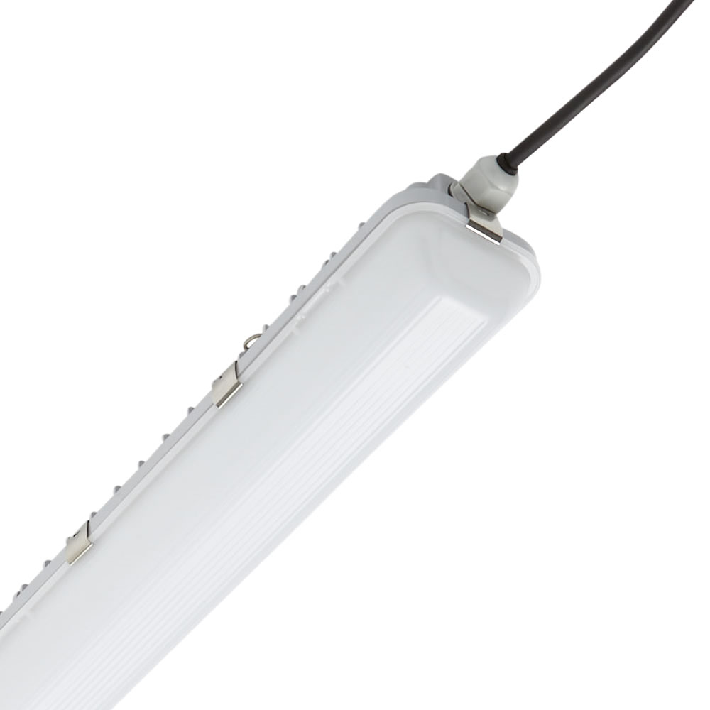 Plafoniera Stagno Impermeabile IP65 1265 x 82 x 80mm con LED integrati 40W