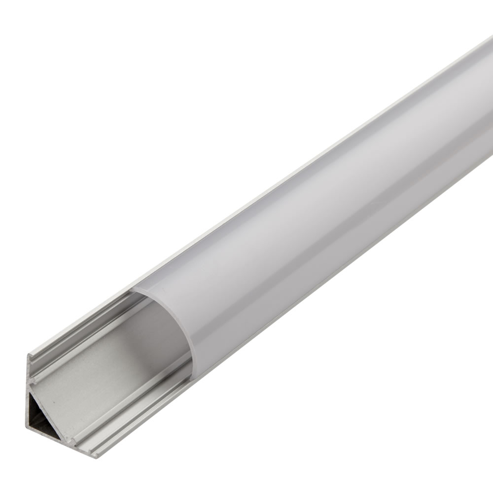 Biard Copertura Alluminio Angolare per Illuminazione LED 100cm