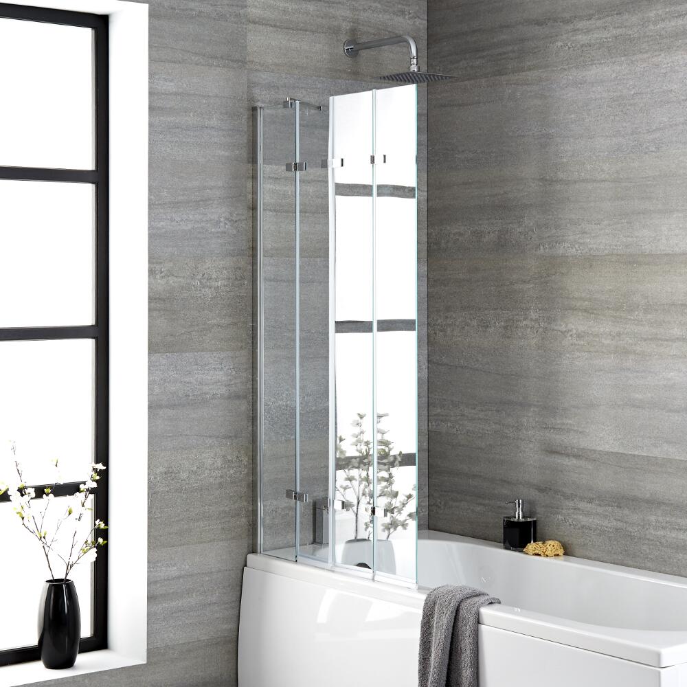 Parete Vasca da Bagno Pieghevole 1400 x 800mm Portland