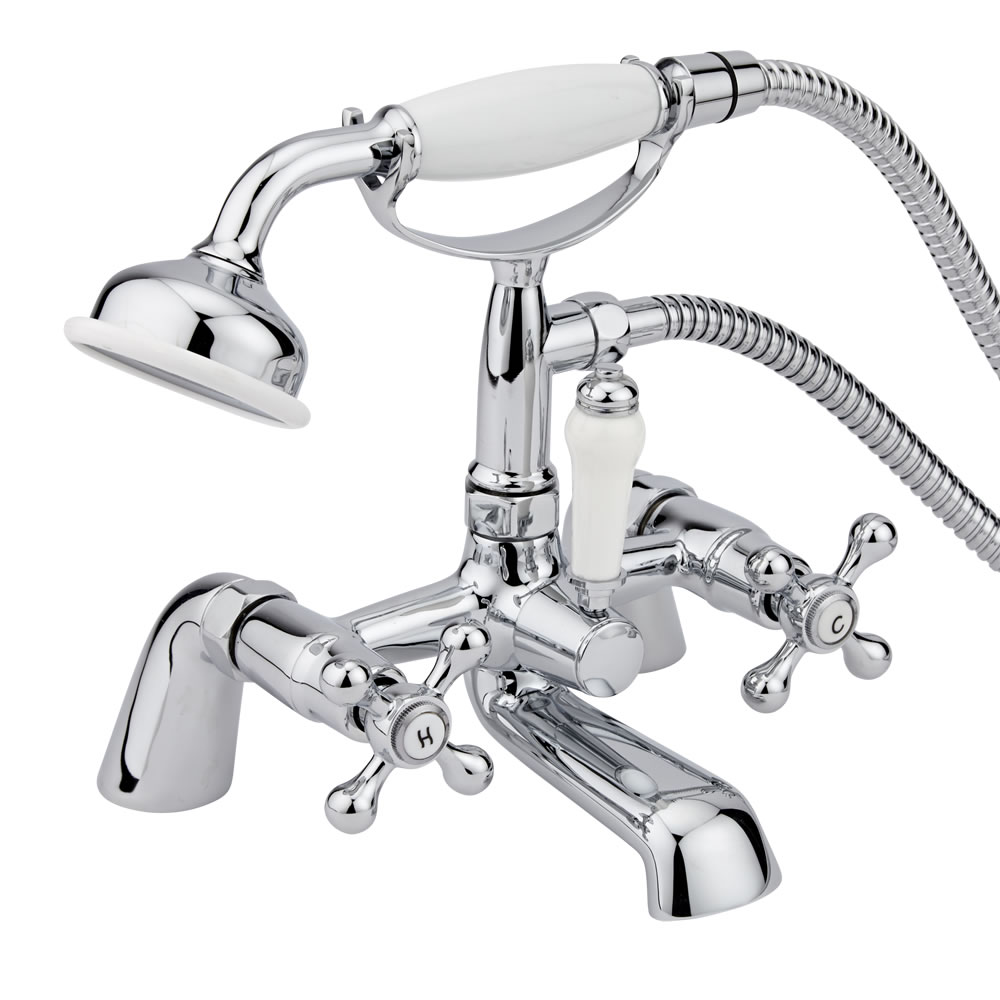 Rubinetto Miscelatore Vasca con Doccetta Retro - Derwent