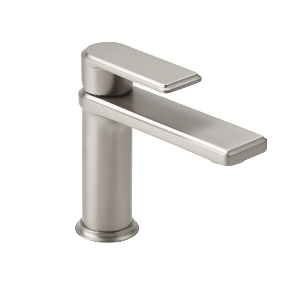 Rubinetto Miscelatore Moderno per Lavabo Colore Nichel con Finitura Spazzolata - Aldwick