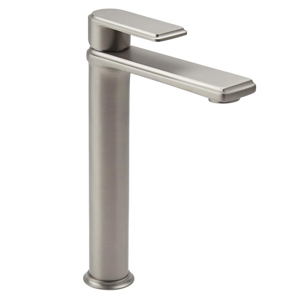 Rubinetto Miscelatore Monoforo Alto Colore Nichel con Finitura Spazzolata per Lavabo- Aldwick