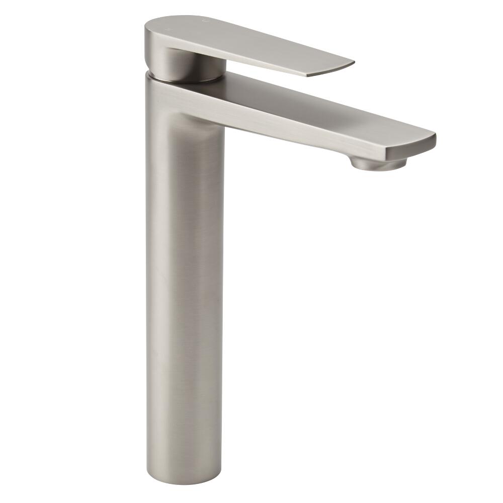 Rubinetto Miscelatore Alto Colore Nichel con Finitura Spazzolata per Lavabo - Harting