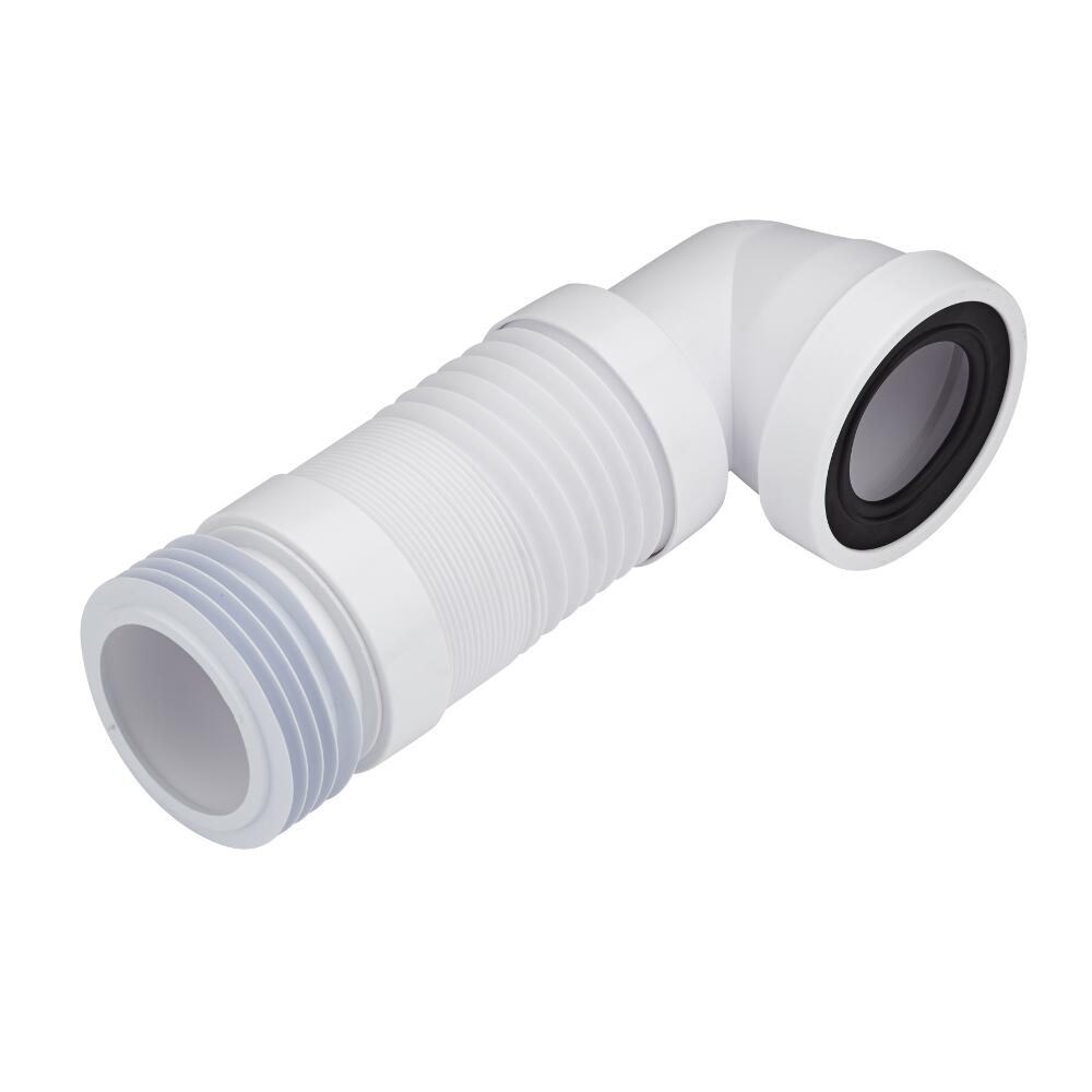 Curva WC Flessibile 90° per Sanitari a Pavimento con Entrata 97-107mm ed Uscita 110mm Polipropilene McAlpine