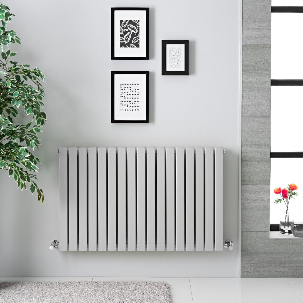 Radiatore di Design Orizzontale Doppio - Grigio - 635mm x 1000mm - Doppio - 1022 Watt - Sloane