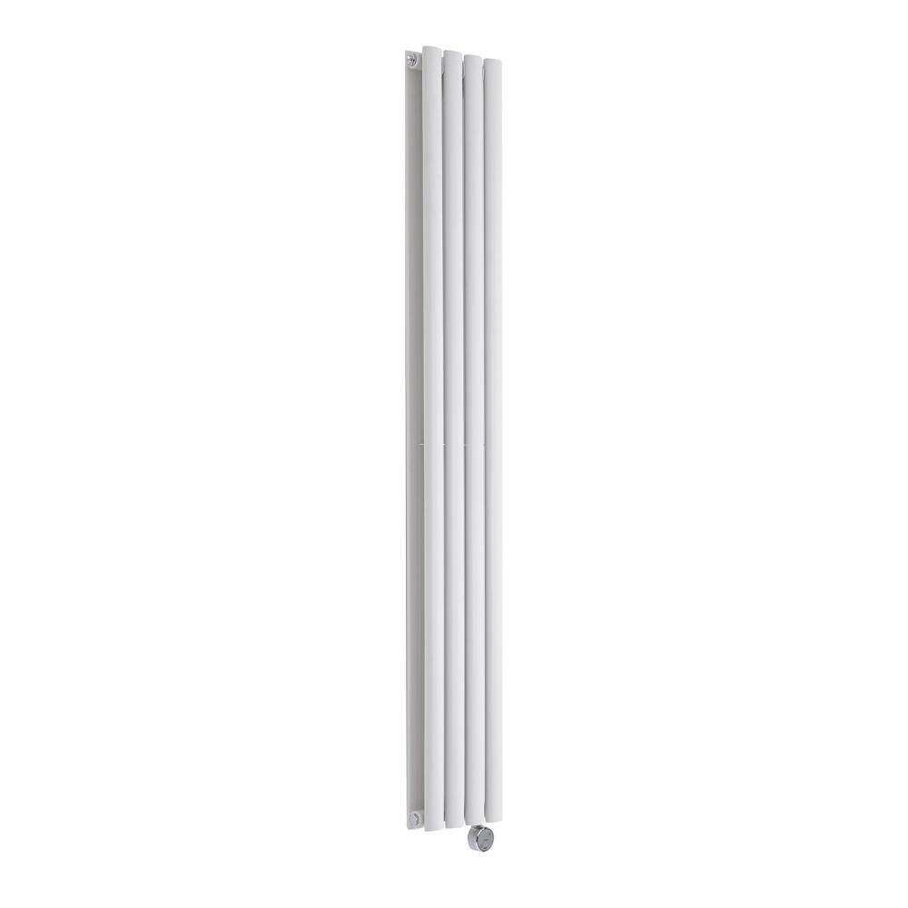 Radiatore di Design Elettrico Verticale Doppio - Bianco - 1600mm x 236mm x 78mm - 1 Elemento Termostatico de 1200W - Revive