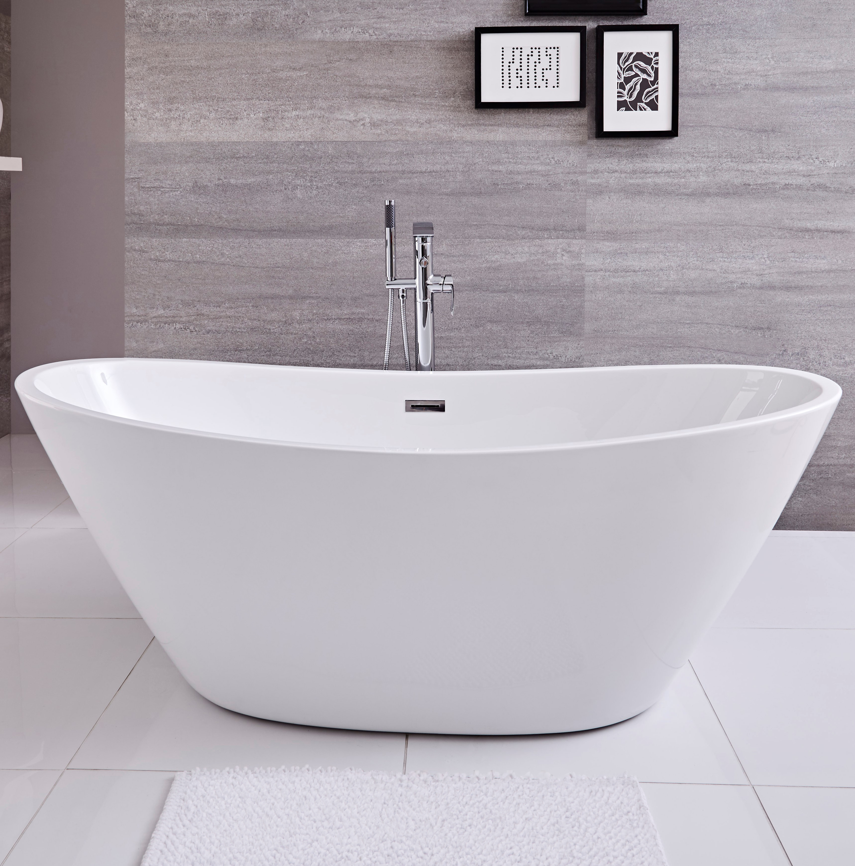 Vasca Centro Stanza Ovale 1570 x 785 x 670mm - Ashbury