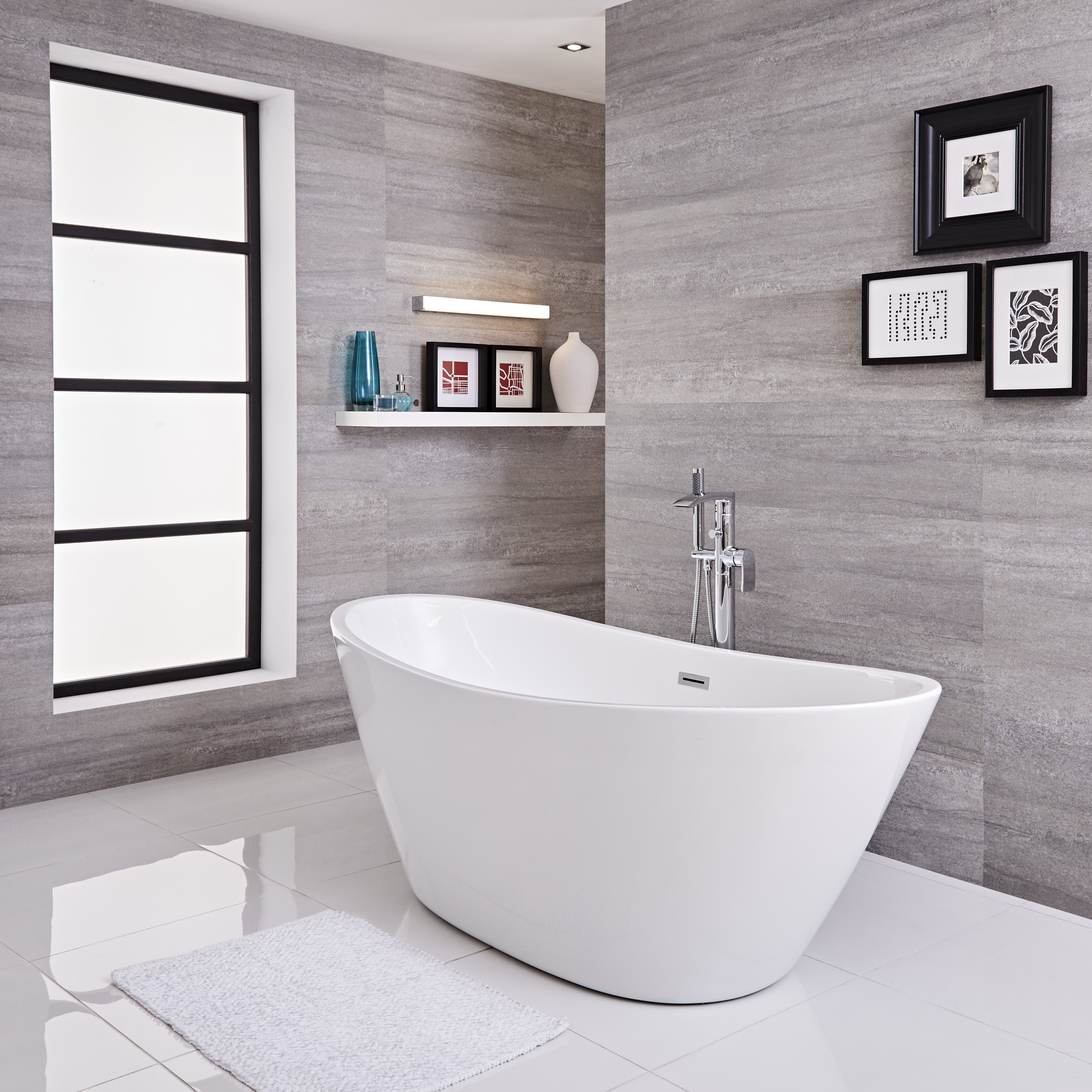 Vasca Centro Stanza Ovale 1700 x 785 x 670mm - Ashbury