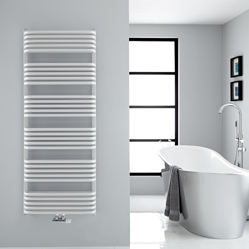 Scaldasalviette con Attacco Centrale - Bianco - 1533mm x 600mm - 1818 Watt - Arch