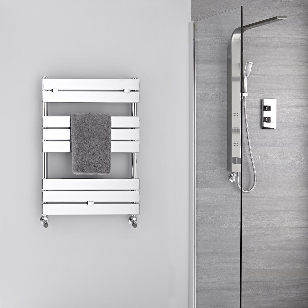 Radiatore Scaldasalviette - Piatto - Cromato - 840mm x 600mm - 309 Watt - Lustro