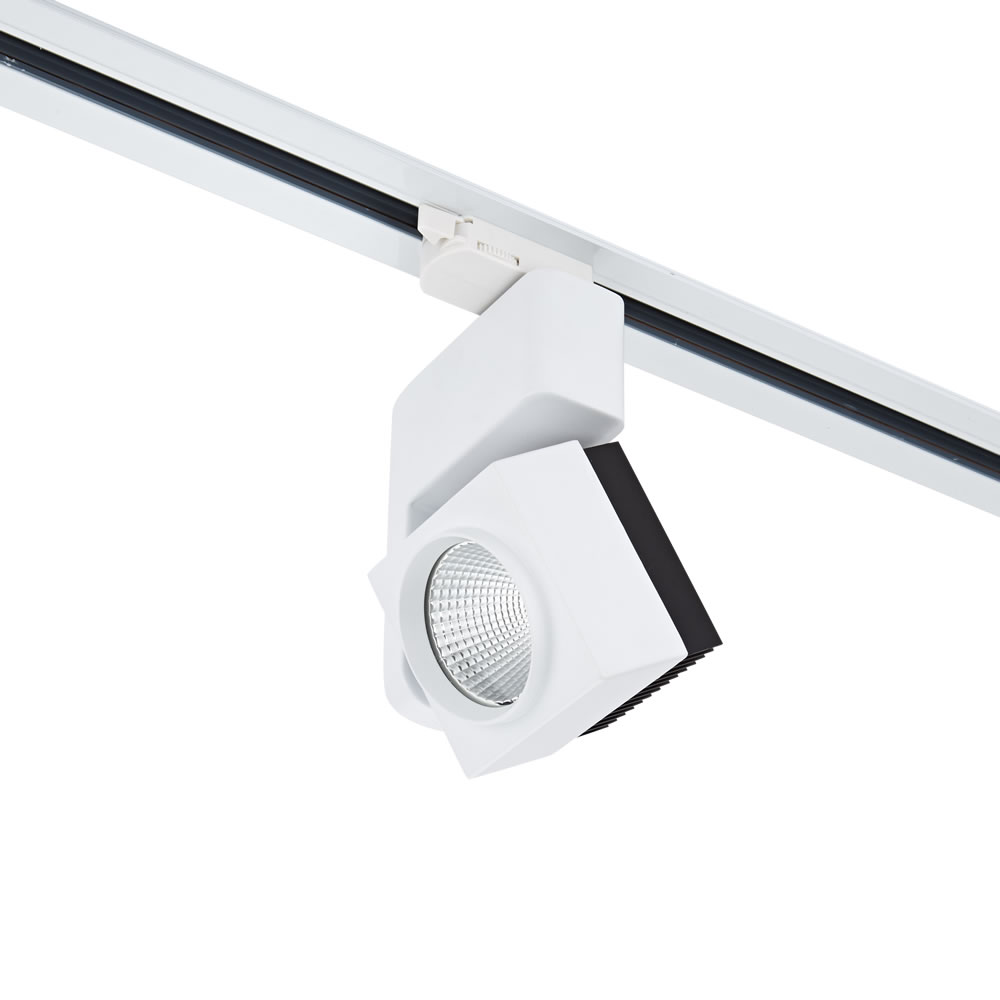 Faretto LED 25W Bianco Per Binario Monofase