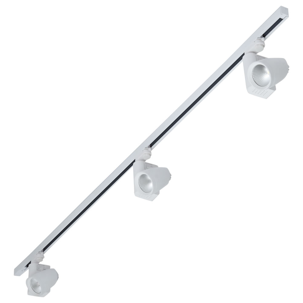 Biard Kit Completo di Faretti LED su Binario da 2 Metri - Bianco