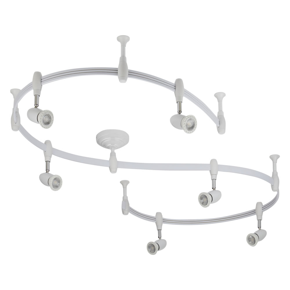 Biard Kit Completo di Binario Flessibile (3m) e 6 Faretti - Forio
