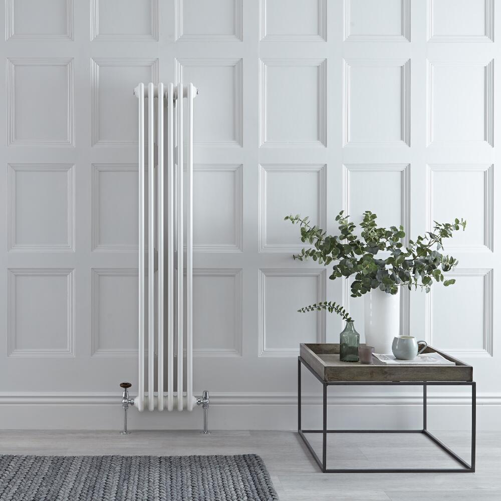 Radiatore di Design Verticale a 3 Colonne Tradizionale - Bianco - 1500mm x 293mm x 100mm - 1041 Watt - Regent
