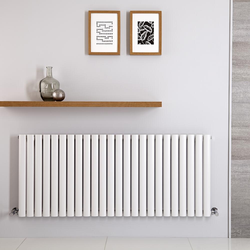 Radiatore di Design Orizzontale - Bianco Antracite - 601mm x 1000mm x 78mm - 1331 Watt - Revive
